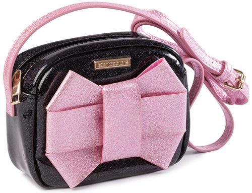 CARTERA LAZO GLITTER ROSE