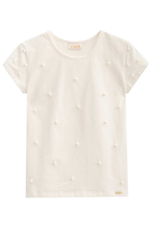 Blusa Blanca Perlas