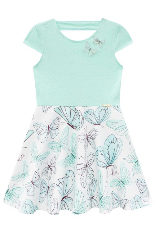 Vestido Mariposa Aqua