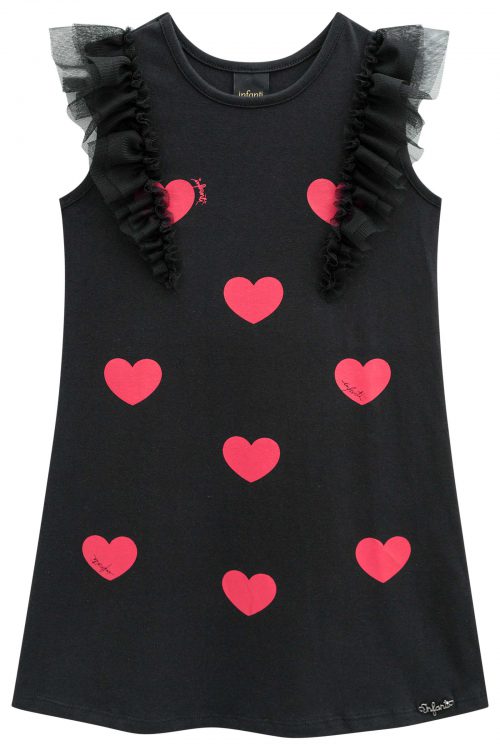 Vestido Corazón Negro