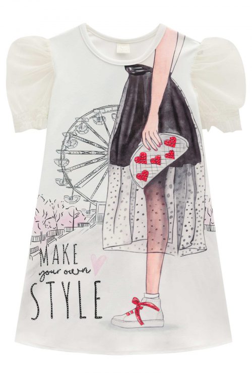 Vestido Style Blanco Tul
