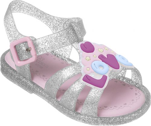 Sandalia Alice love (glitter flota)