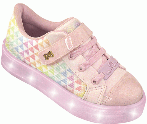 Tenis Rosa Arcoíris de Luces