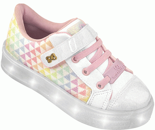 Tenis Blanco Arcoíris de luces