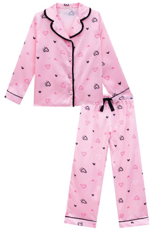 Pijama Satén  luxury (rosa)