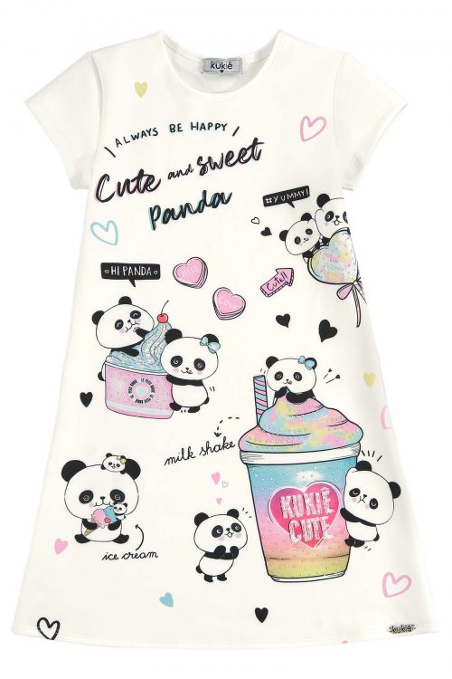 Vestido Sweet Panda (blanco)
