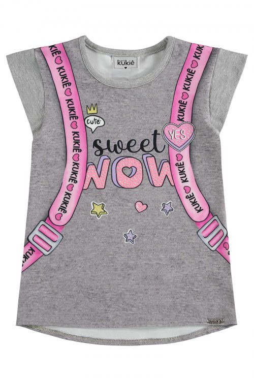 Blusa sweet wow (gris)