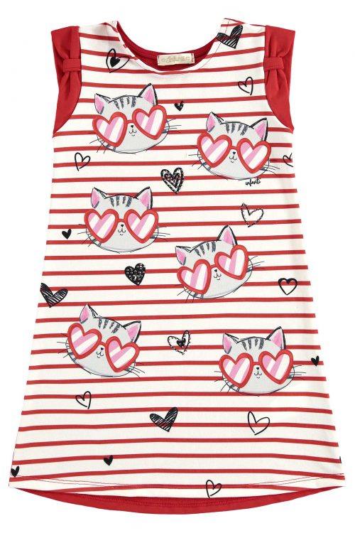 Vestido cool cat rojo