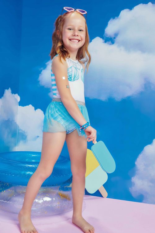 Traje de Baño Sirena con Tutu