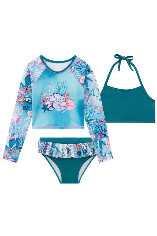 Traje de Baño Ocean  Blusa/Biquini - Imagen 2