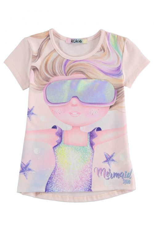 T-shirt lentes holográficos