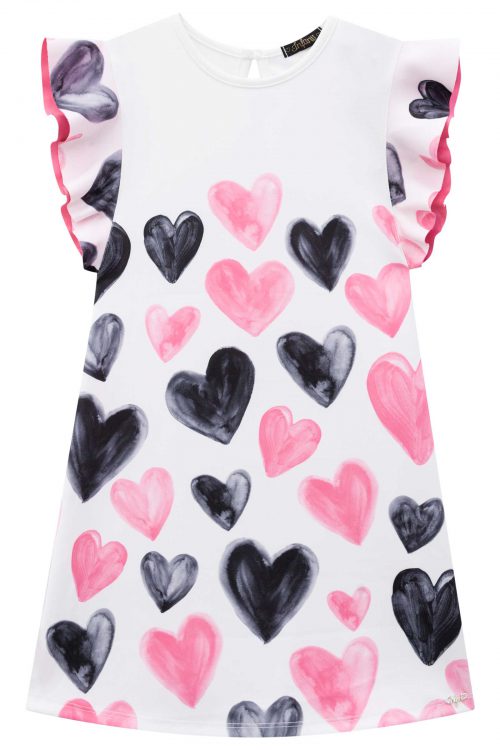 Vestido Corazones Rosa/Negro