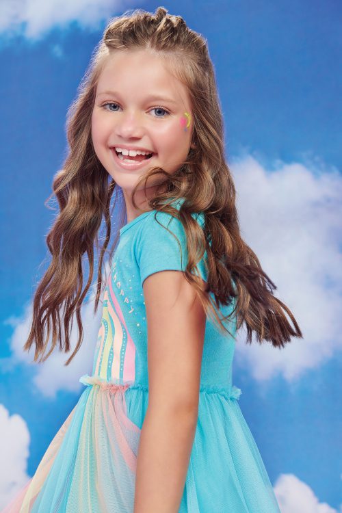 Vestido Rainbow Aqua