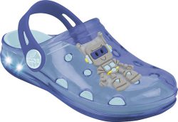 Clogs Robot azul luces leds