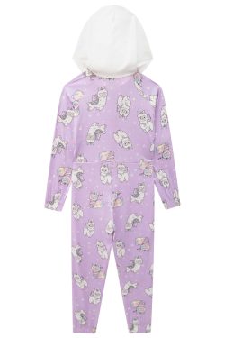 Alternative view of Pijama Unicornio lila