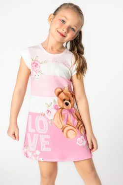 Vestido Osito rosa