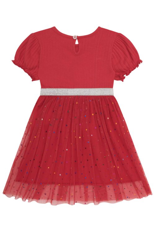 Vestido Rojo tul baby - Imagen 2