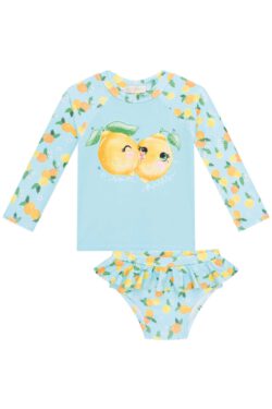 Traje de baño baby limón (Manga larga)