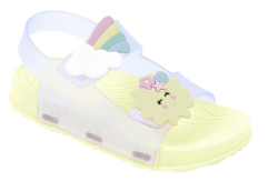 Sandalia Arcoiris Transparente amarillo