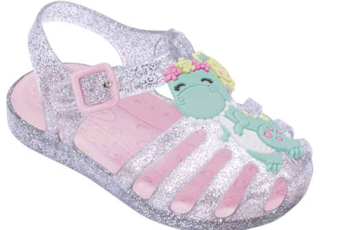 Sandalia baby dino plata