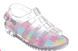 Sandalia estrella prende luces