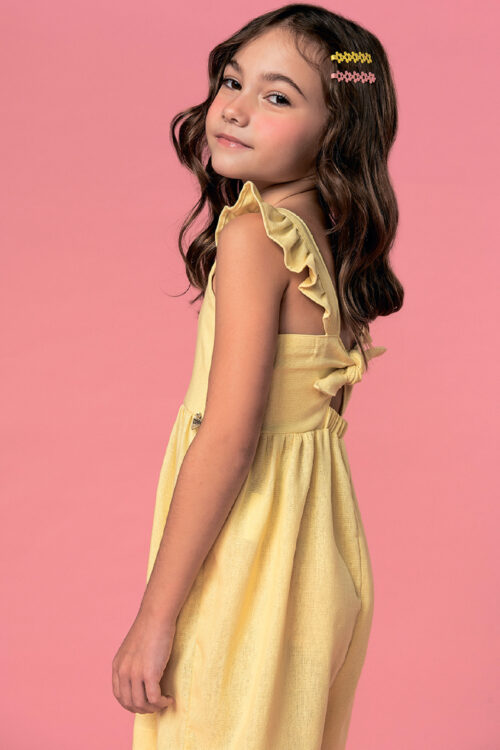 Jumpsuit Amarillo flower - Imagen 3