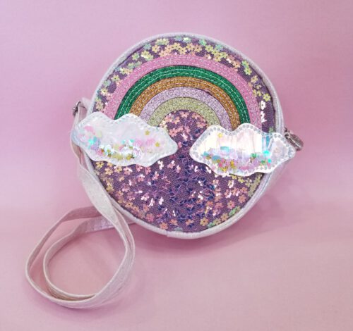 Cartera redonda arcoiris