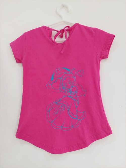 T- Shirt princesa peach fucsia - Imagen 2