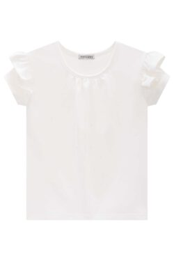 Blusa off white brillanticos