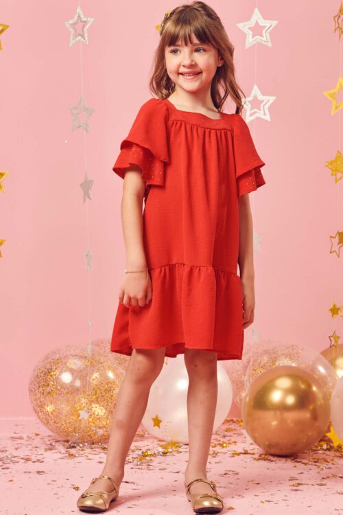 Vestido Rojo estilo Batica