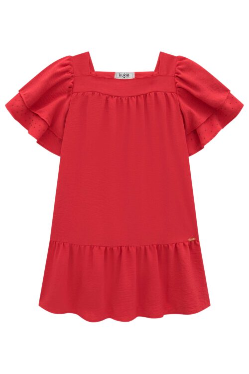 Vestido Rojo estilo Batica - Imagen 2
