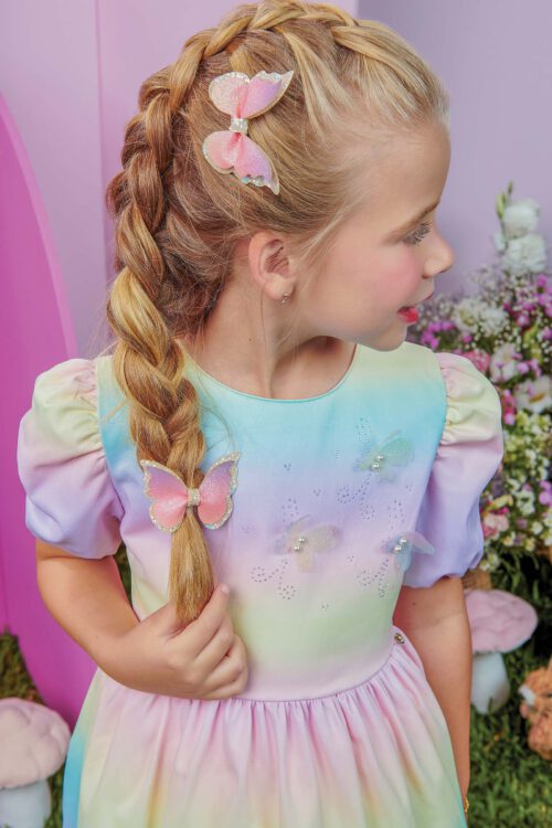 Vestido multicolor mariposa - Imagen 2
