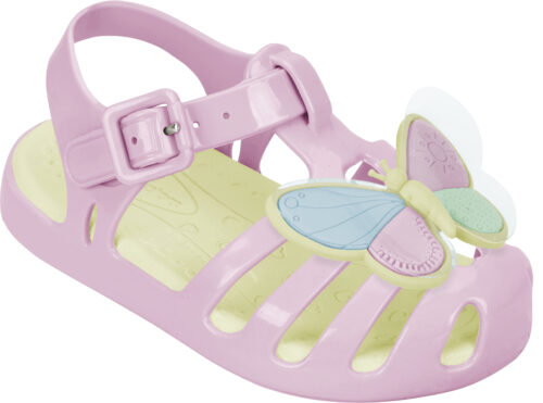 Sandalias Baby lila mariposa