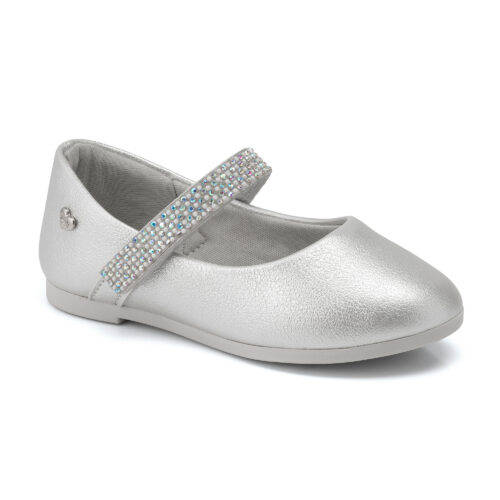 Zapato gala plateado