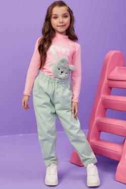 Alternative view of Pantalon Jean mint