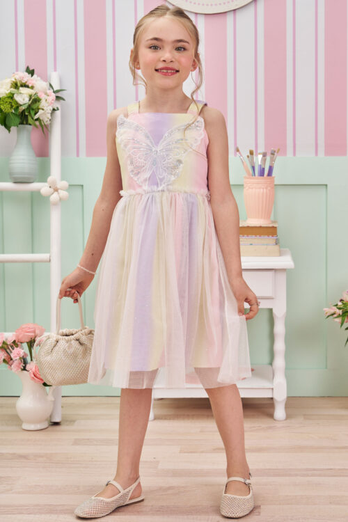 Vestido Tule mariposa