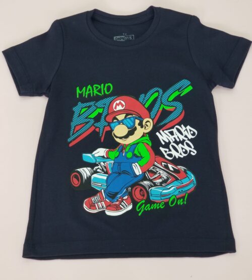 T shirt Mario azul