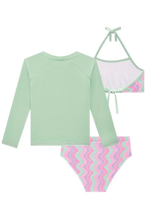 Traje de baño 3 piezas Mint  mermaid