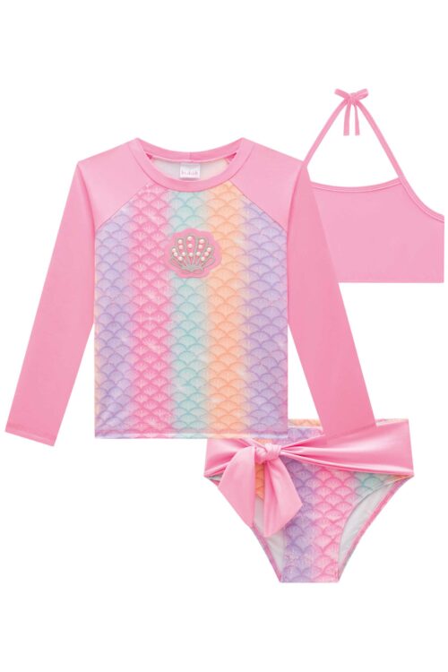 Traje de baño perlita  3 piezas