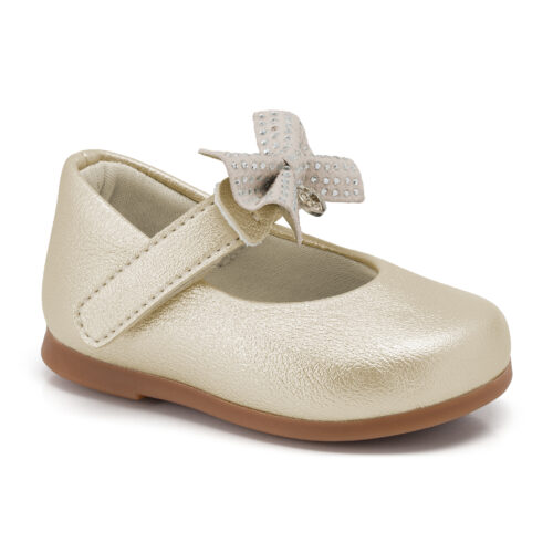 Zapato dorado niñas pequeñas