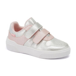 Tenis  rosa plata