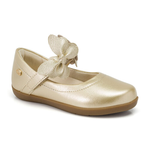 Zapato Dorado lazo en el medio