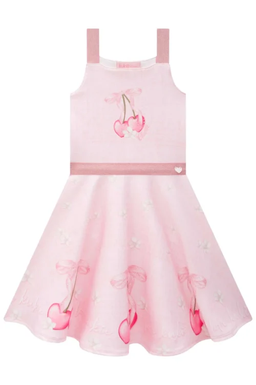 Vestido Cherry Rosa - Imagen 5