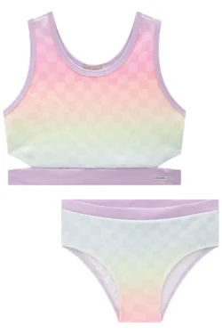 Traje de baño arcoiris