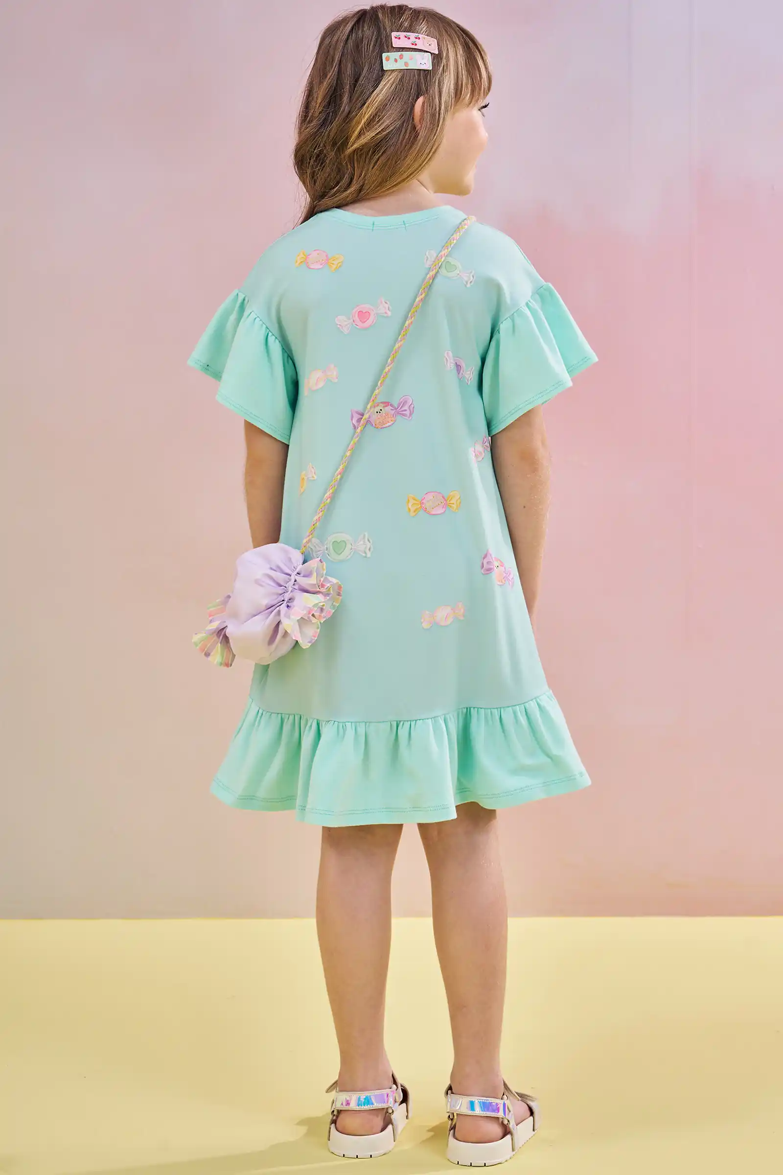 Vestido teddy aqua - Imagen 3