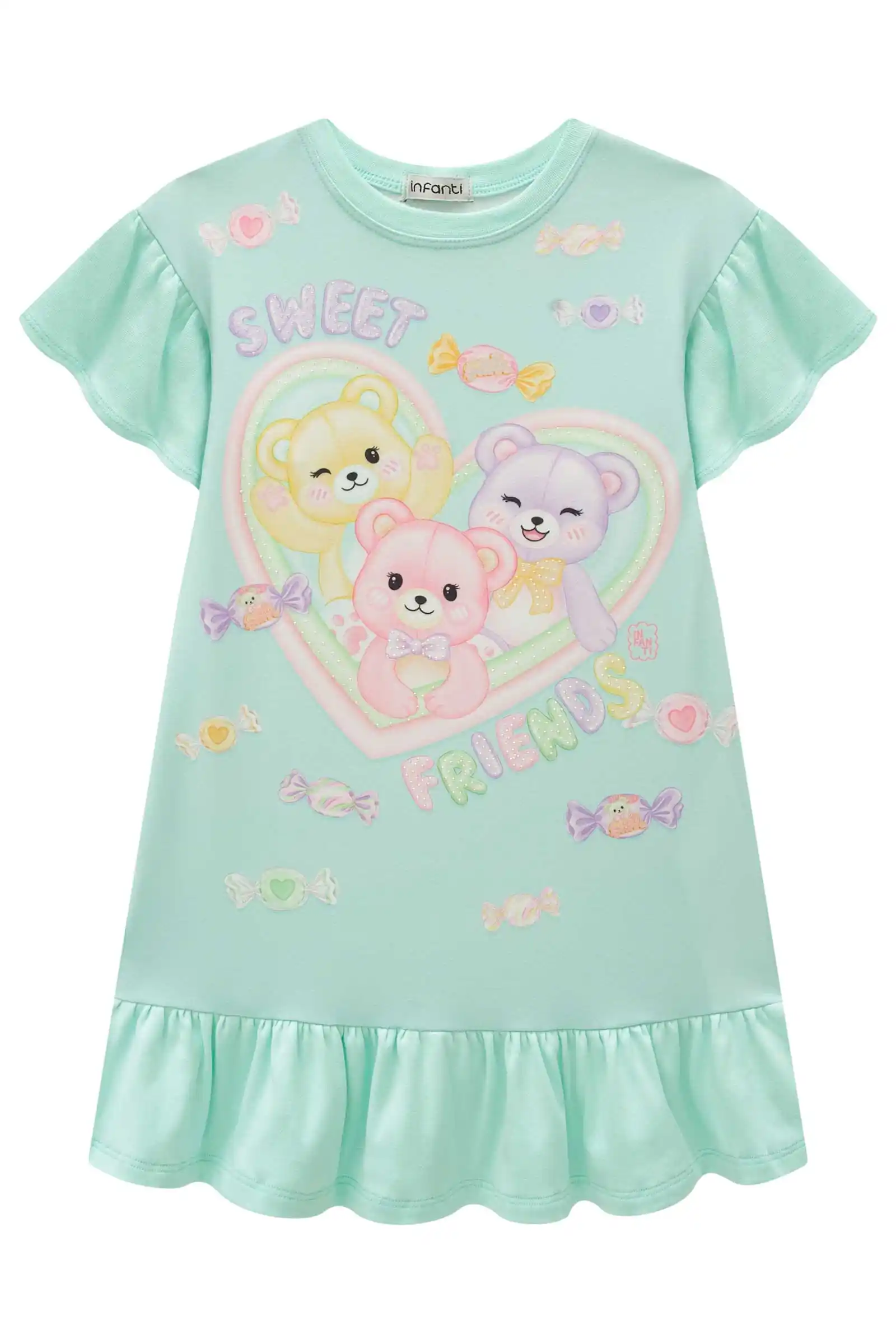 Vestido teddy aqua - Imagen 5