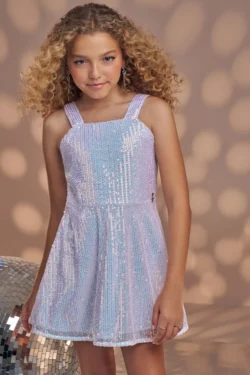 Vestido de lentejuelas  blanco