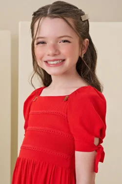 Alternative view of Vestido rojo cereza